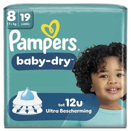 Pampers Baby Dry Luiers Maat 8 17+ kg 19 stuks