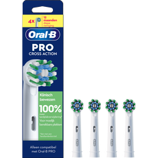 Oral-B Cross Action Opzetborstels Wit 4 Stuks