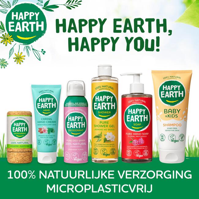 Happy Earth 100% Natuurlijke Bergamot Cedarwood Douchegel 300 ML