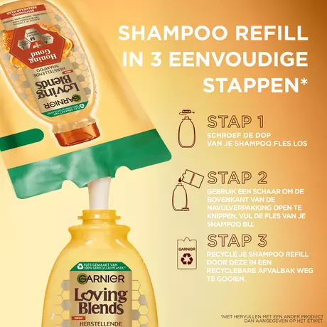Garnier Loving Blends Refill Honing Goud Shampoo Navulling 250 ML