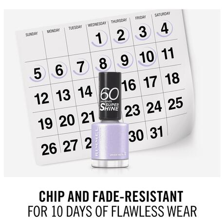 Rimmel London 60 Seconds Supershine Nagellak - Paars - 153 Under The Palms