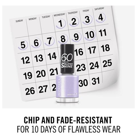 Rimmel London 60 Seconds Supershine Nagellak - Paars - 153 Under The Palms