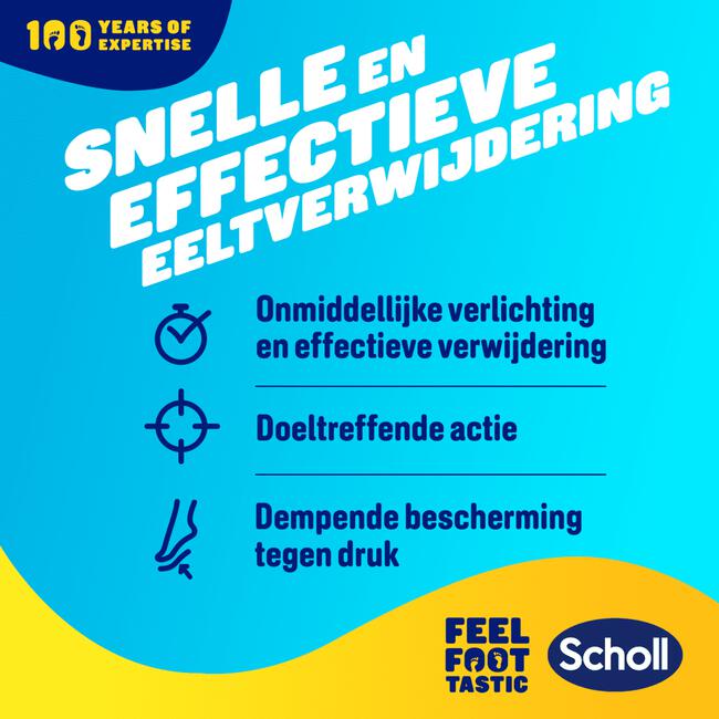 Scholl Eelt Verwijderpleisters 4 stuks