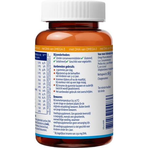 Davitamon Junior Brain Gummies met Omega 3 Multivitamine kinderen 60 stuks