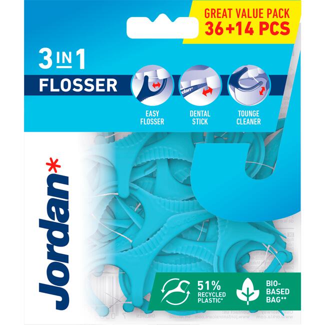 Jordan 3-in-1 Flosser - 36 Stuks