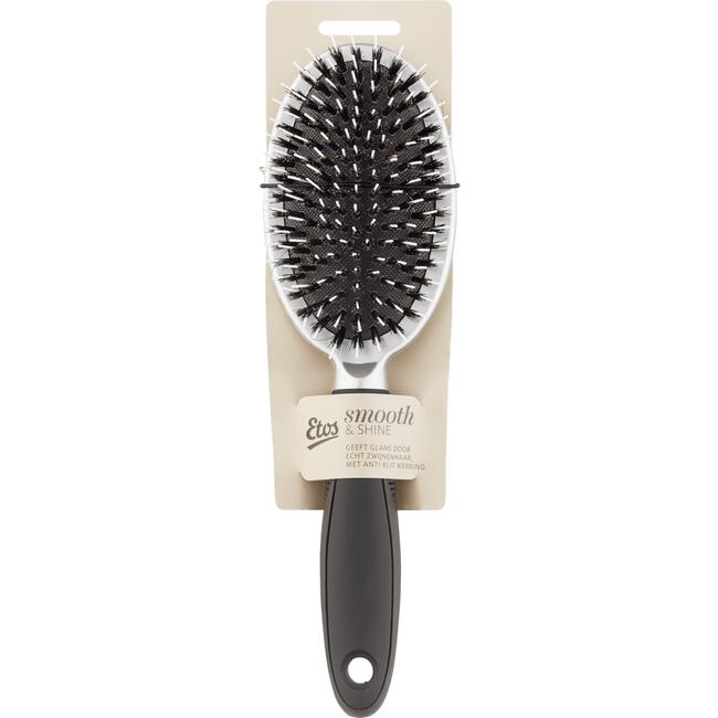 Etos Smooth & Shine Ovale Borstel Zwart