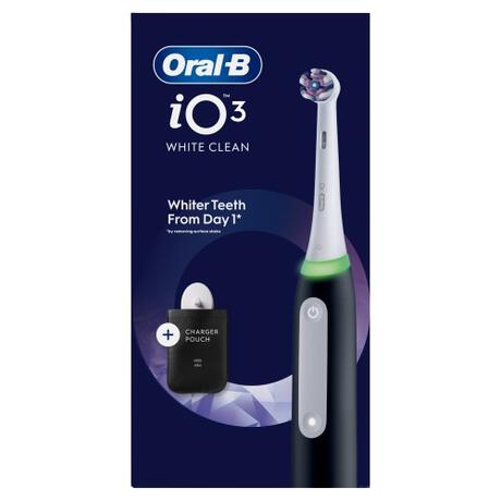 Oral-B iO3 Clean & Whiten Zwarte Elektrische Tandenborstel
