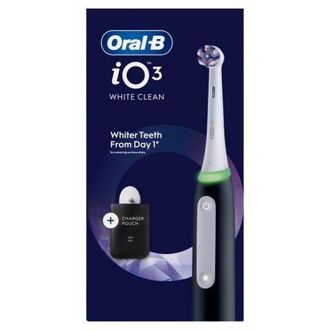 Oral-B iO3 Clean & Whiten Zwarte Elektrische Tandenborstel