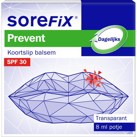 SoreFix Prevent Op Zink Gebaseerde Koortslip Balsem 8 ML
