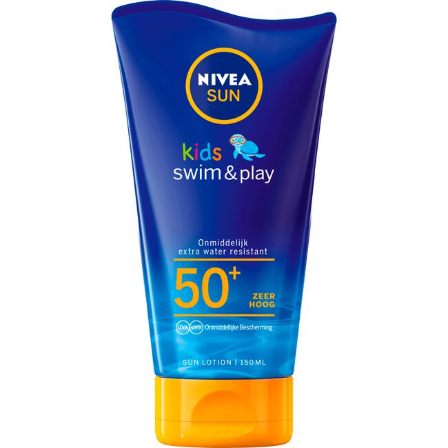 NIVEA SUN Kids Zonnebrand Swim & Play Zonnemelk SPF 50+ 150 ML