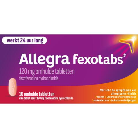 Allegra Fexotabs Hooikoorts Tabletten 10 stuks