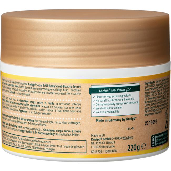 Kneipp Beauty Secret Sugar & Oil Bodyscrub  220 GR