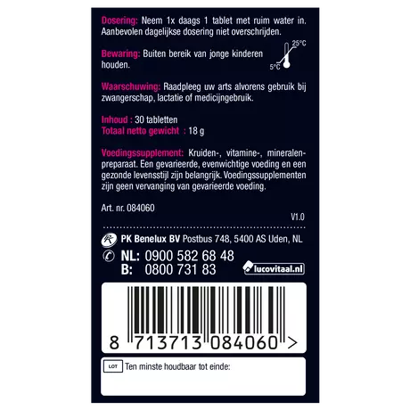 Lucovitaal Libido Support Vrouw Tabletten 30 stuks&nbsp;