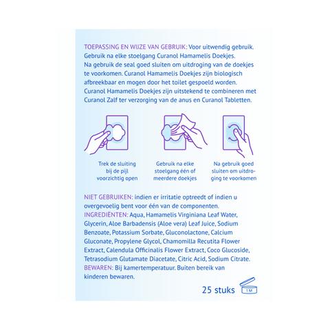 Curanol Hamamelis Doekjes 25 stuks
