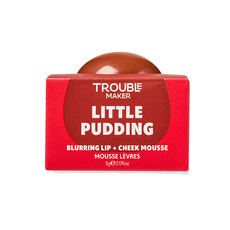 Trouble Maker Little Pudding Blurring Lip + Cheek Mousse Mochi Nude Brown