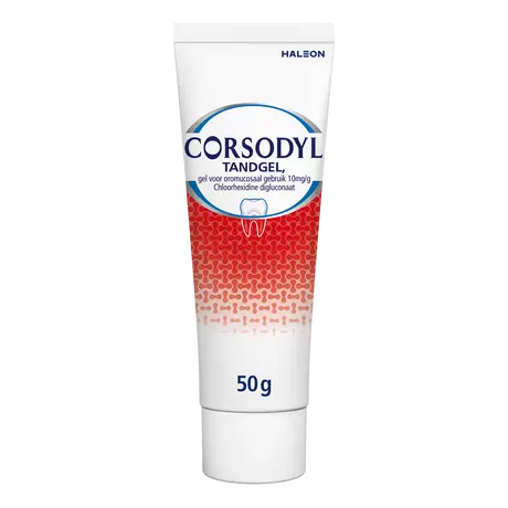Corsodyl Tandgel 1% 50 gram