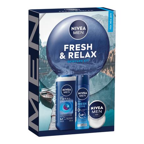 NIVEA MEN Fresh & Relax Geschenkset Mannen