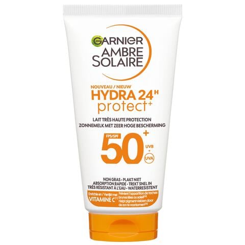 Garnier Ambre Solaire Hydra 24H Protect Lotion Zonnebrandcrème SPF50 50 ML Reisformaat Waterresistent