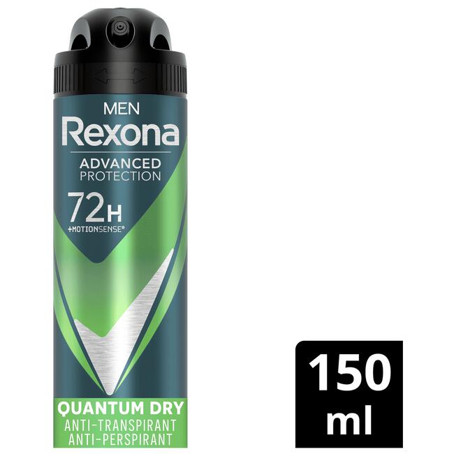 Rexona Men Advanced Protection Quantum Dry Deodorant Spray ML 150 ML | Etos