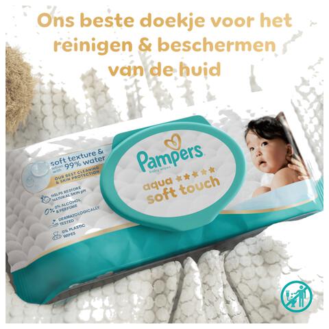 Pampers Aqua Soft Touch Billendoekjes 20x60 Stuks