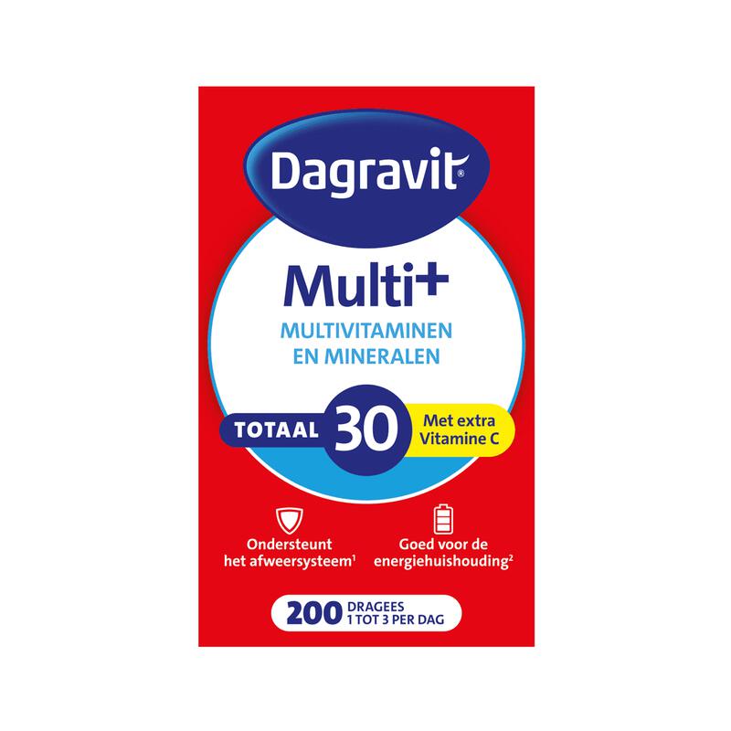 Dagravit Multivitaminen Totaal 30 Dragees 200 stuks