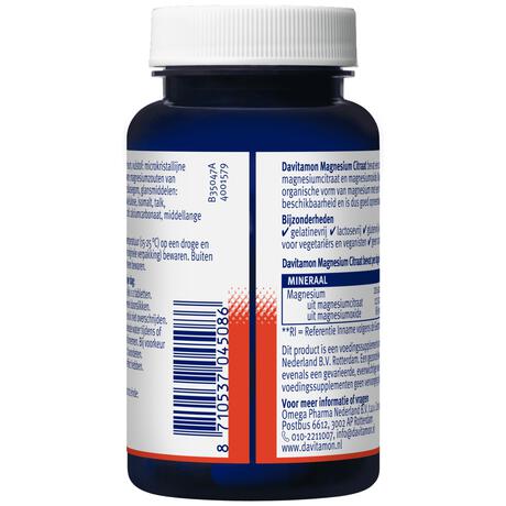 Davitamon Magnesium Citraat Tabletten 50+10 stuks