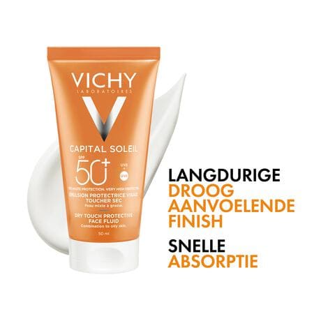 Vichy Capital Soleil Dry Touch Zonnecrème Gezicht SPF50 50 ML