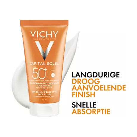 Vichy Capital Soleil Dry Touch Zonnecrème Gezicht SPF50 50 ML