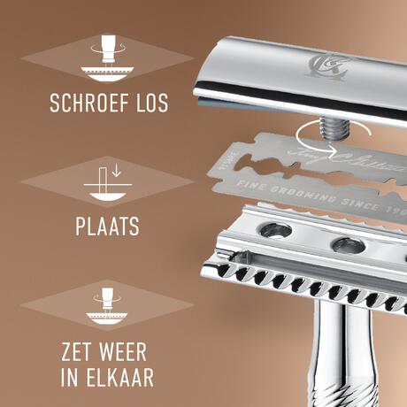 King C. Gillette Double Edge Navulmesjes 10 Stuks
