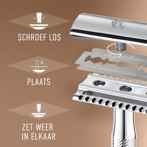 King C. Gillette Double Edge Navulmesjes 10 Stuks