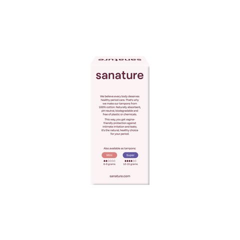 Sanature 100% Katoenen Tampons Normaal 16 stuks