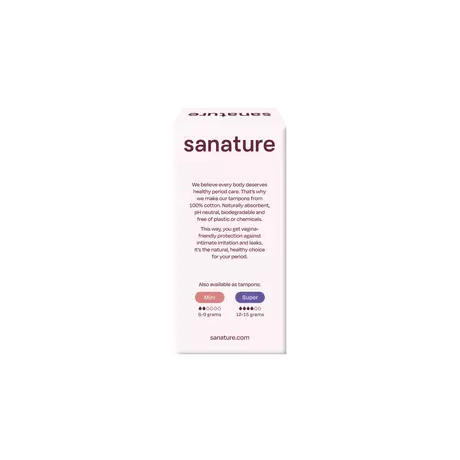 Sanature 100% Katoenen Tampons Normaal 16 stuks