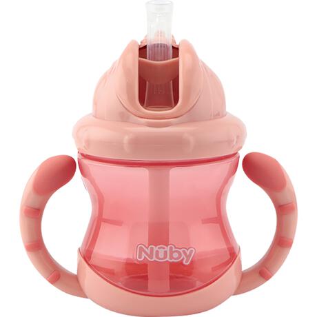 Nûby Flip-It Anti-Lek Drinkbeker Handvaten 12+ Maanden Roze 240 ML