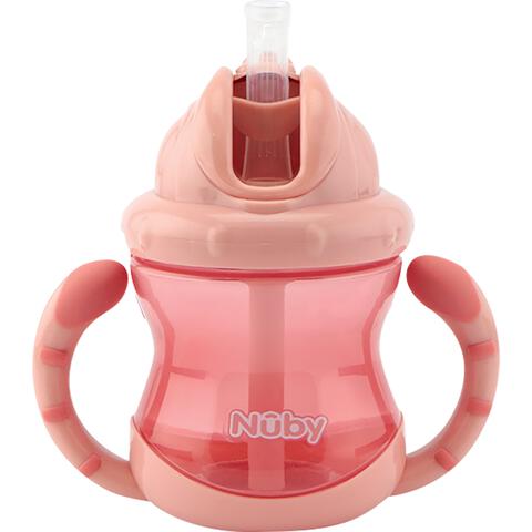 Nûby Flip-It Anti-Lek Drinkbeker Handvaten 12+ Maanden Roze 240 ML