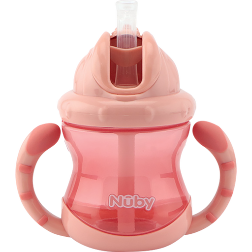 Nûby Flip-It Anti-Lek Drinkbeker Handvaten 12+ Maanden Roze 240 ML