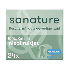Sanature 100% Katoenen Inlegkruisjes Normaal 24 stuks