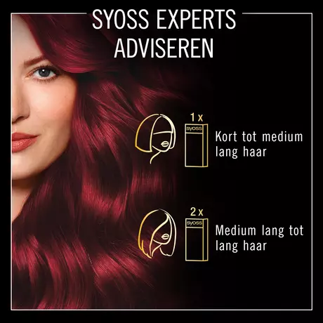 Syoss Oleo Intense Permanente Haarkleuring 5-92 Stralend Rood/Rouge Eclatant