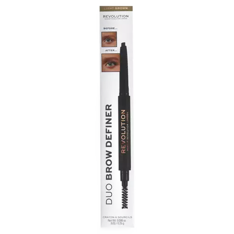 Revolution Duo Brow Definer Pencil Light Brown