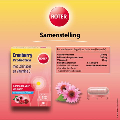 Roter Cranberry + Probiotica 30 Stuks