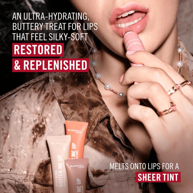 Rimmel Oh My Gloss Butter Me Up Lip Butter - Transparant - 000 Vanilla Frost