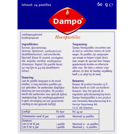 Dampo Hoestpastilles 24 stuks