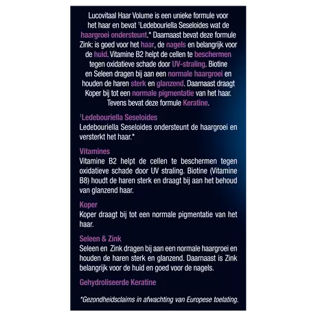 Lucovitaal Haar Volume Capsules 30 stuks