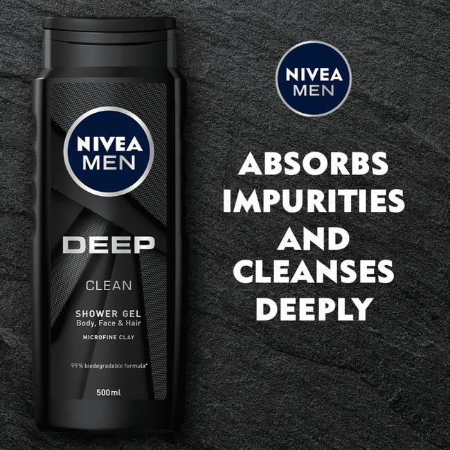 NIVEA MEN Deep Clean Douchegel 250 ML