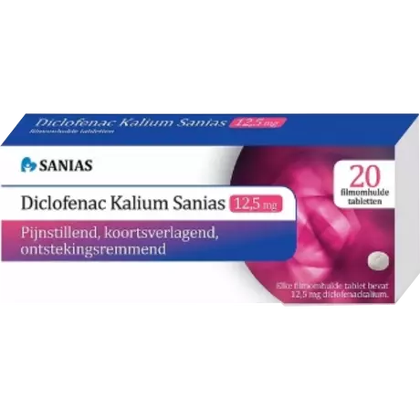 Sanias Diclofenac kalium 12.5 mg tabletten
