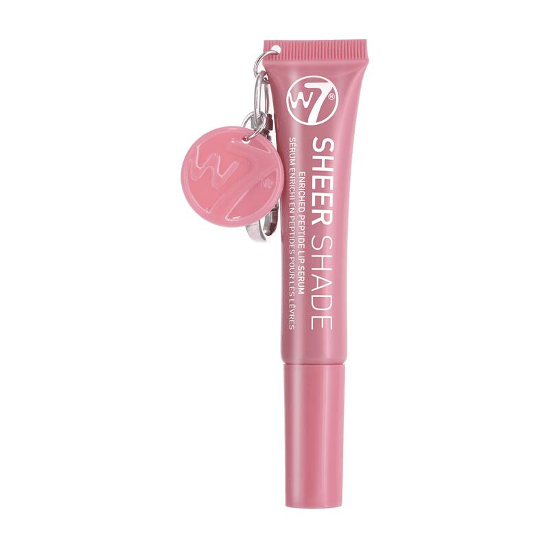 W7 Key Ring Sheer Shade Enriched Peptide Lip Gloss Dusk Petal