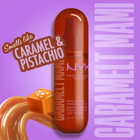 NYX Professional Makeup Hair & Body Fragrance Mist Caramelt Mami 80 ML