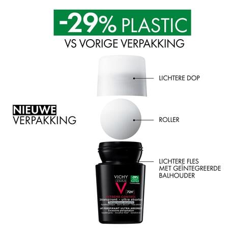 Vichy Homme Deodorant Roller 72U 50 ML