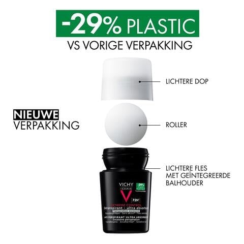 Vichy Homme Deodorant Roller 72U 50 ML