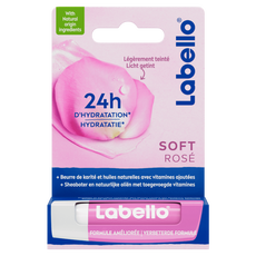 Labello Soft Rose Lippenbalsem 24u Hydratatie Zachtroze