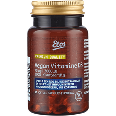 Etos Premium Vegan Vitamine D3 75ug | 3000 IU 60 stuks